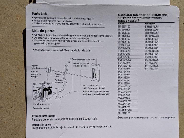 How To Install A Generator Interlock Kit The DIY Guy . net